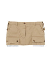 Miu Miu Chino cotton mini skirt